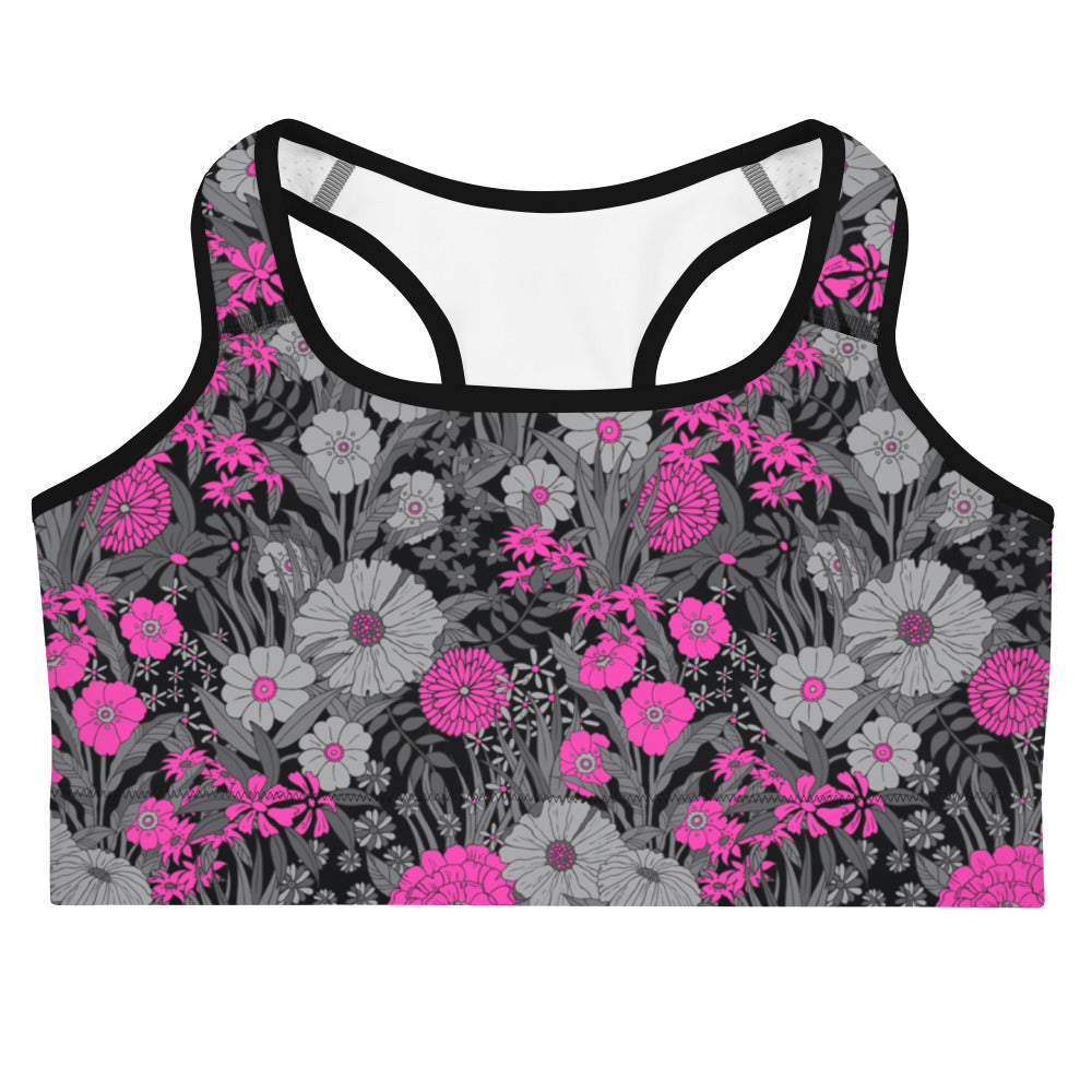 PRETTY POP VINTAGE GARDEN CUSTOM ALT BRA TOP