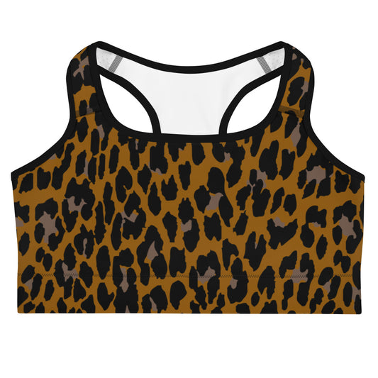BRONZE LEOPARD ROCK CUSTOM ALT BRA TOP