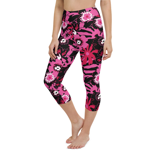 WILD FLOWER CUSTOM CAPRI LEGGINGS