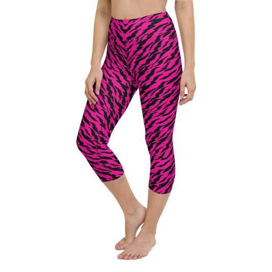 ROSA TIGER CUSTOM CAPRI LEGGINGS
