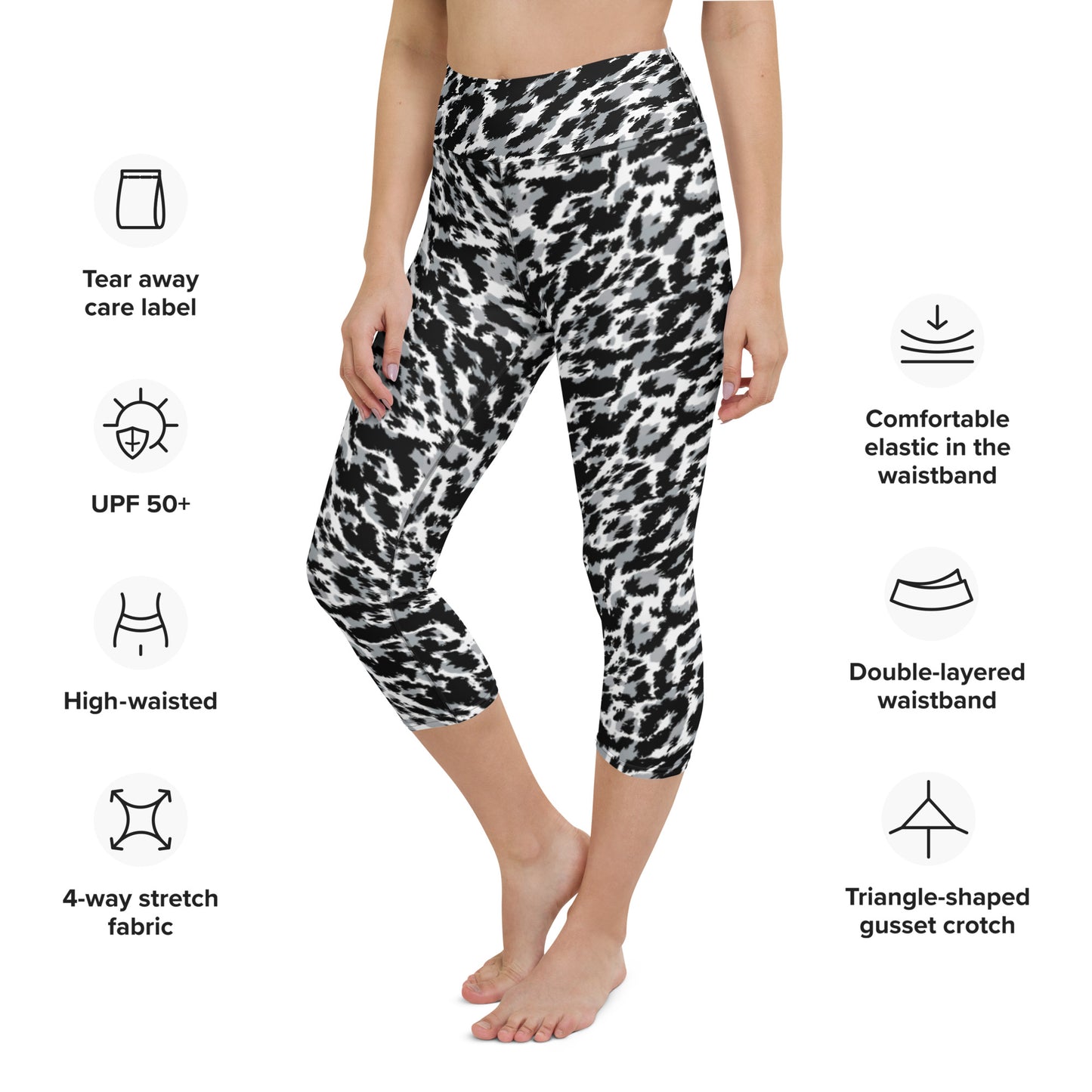 DONNA BUANG CUSTOM SNOW CAPRI LEGGINGS