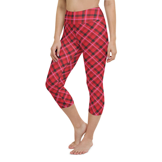 FLING! TARTAN CUSTOM CAPRI LEGGINGS