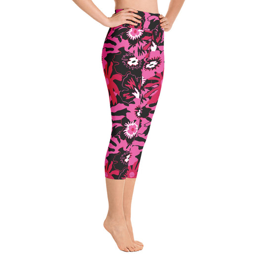 WILD FLOWER CUSTOM CAPRI LEGGINGS