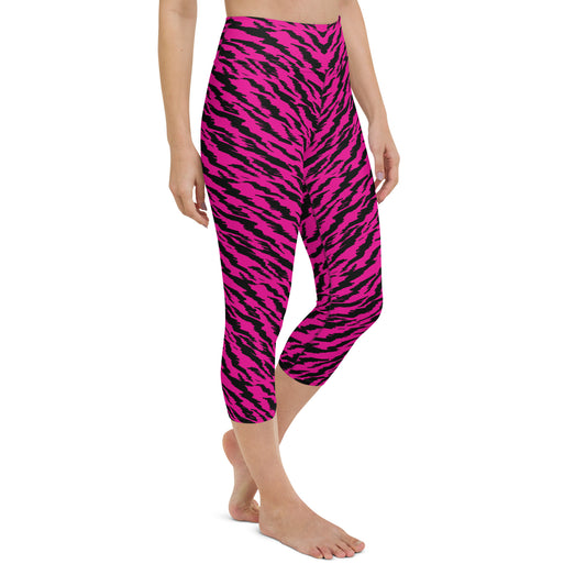 ROSA TIGER CUSTOM CAPRI LEGGINGS