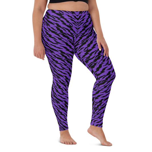 PURPLE TIGER LIGHTNING CUSTOM LEGGINGS