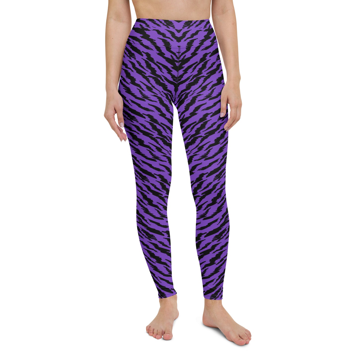 PURPLE TIGER LIGHTNING CUSTOM LEGGINGS