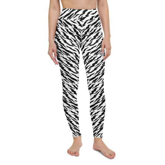 WHITE TIGER LIGHTNING CUSTOM LEGGINGS