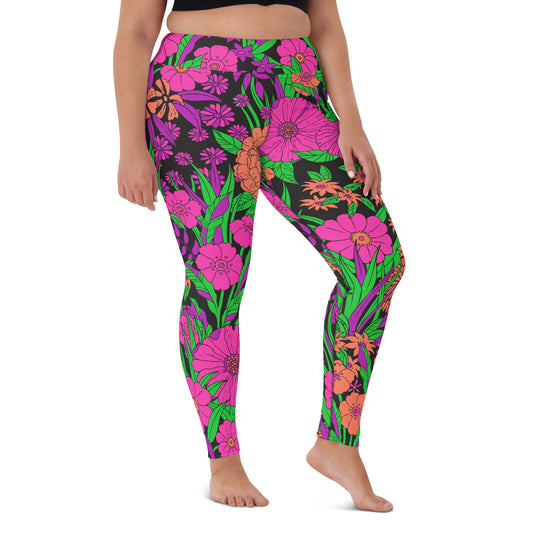 RRRETRO FLORRRAL CUSTOM LEGGINGS