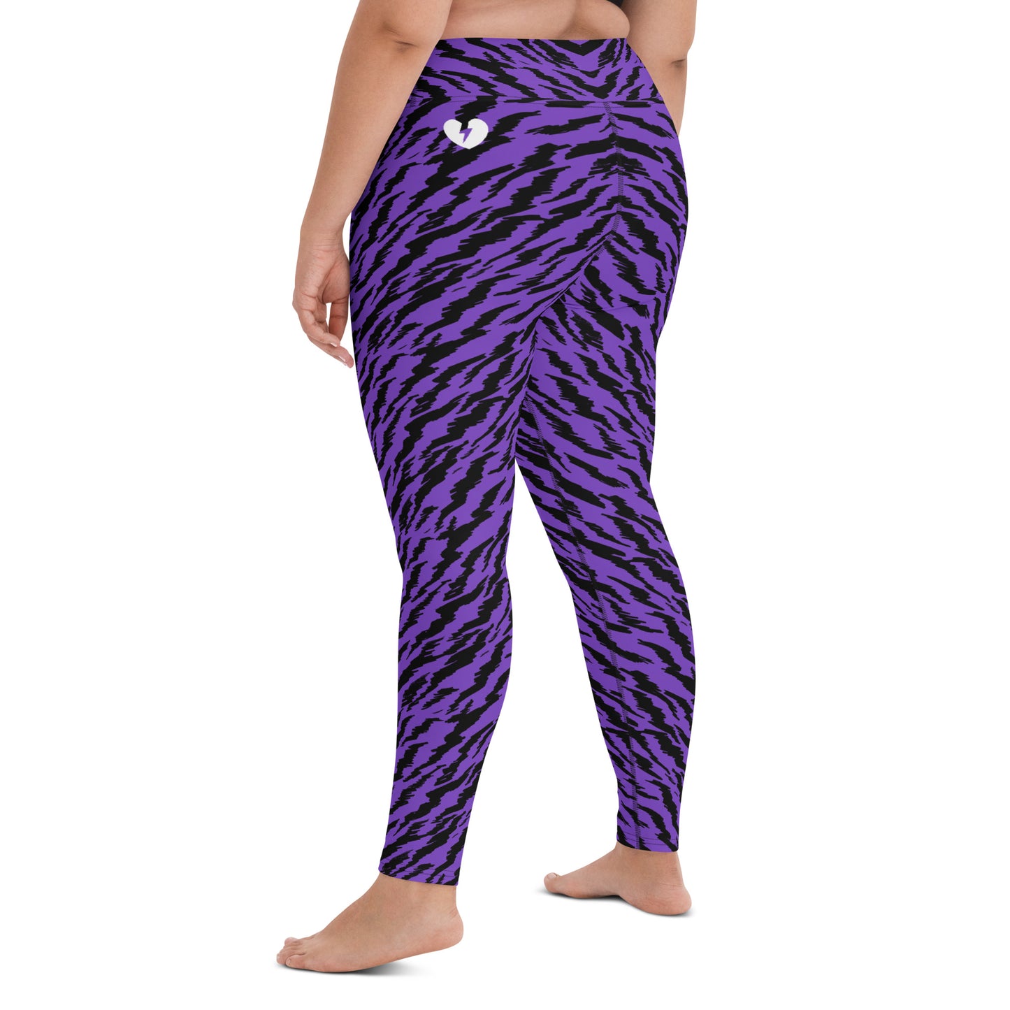 PURPLE TIGER LIGHTNING CUSTOM LEGGINGS