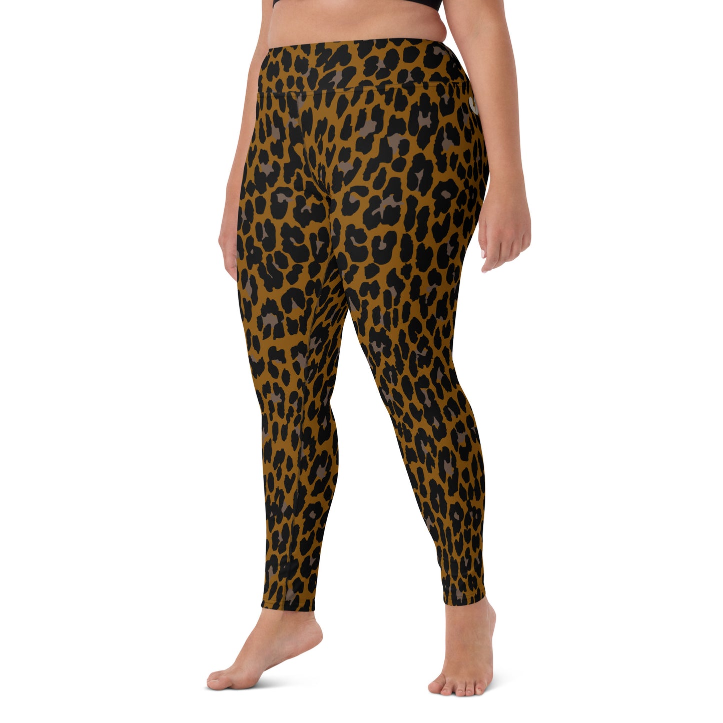 BRONZE ROCK LEOPARD CUSTOM LEGGINGS