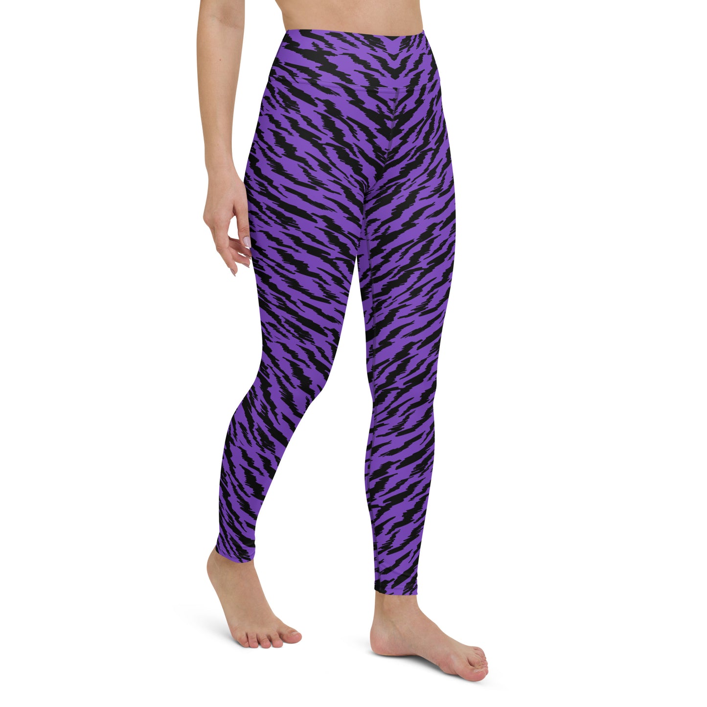 PURPLE TIGER LIGHTNING CUSTOM LEGGINGS