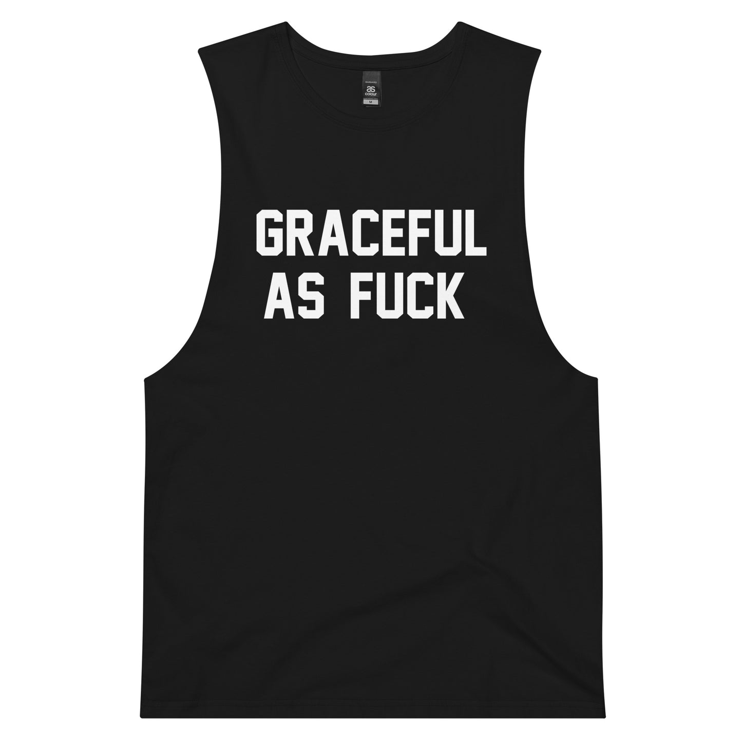 GRACEFUL AS FUCK CUSTOM (LOW SLUNG) MUSCLE TANK