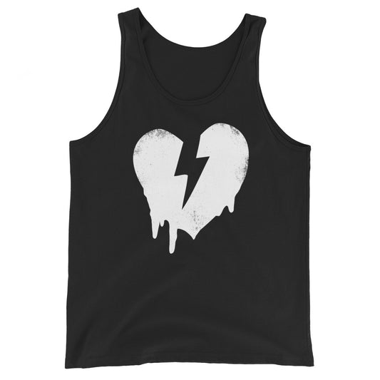DISTRRRESSED MELTING HEART CUSTOM TANK