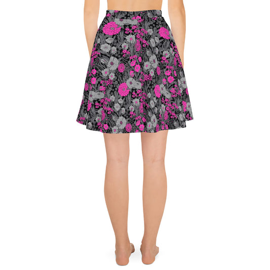 PRETTY POP VINTAGE GARDEN CUSTOM SKATER SKIRT