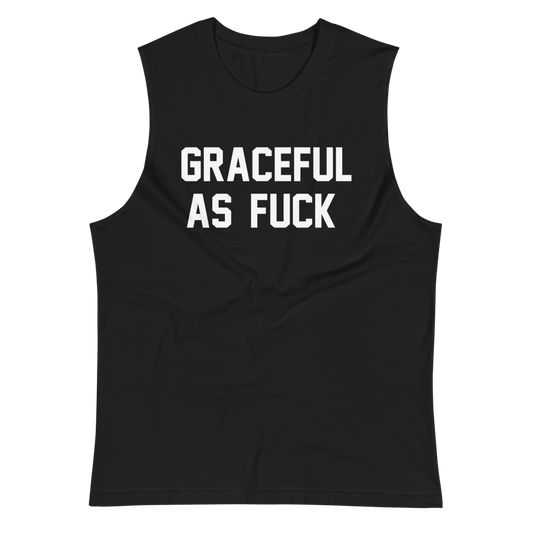 GRACEFUL AS FUCK CUSTOM MUSCLE TANK
