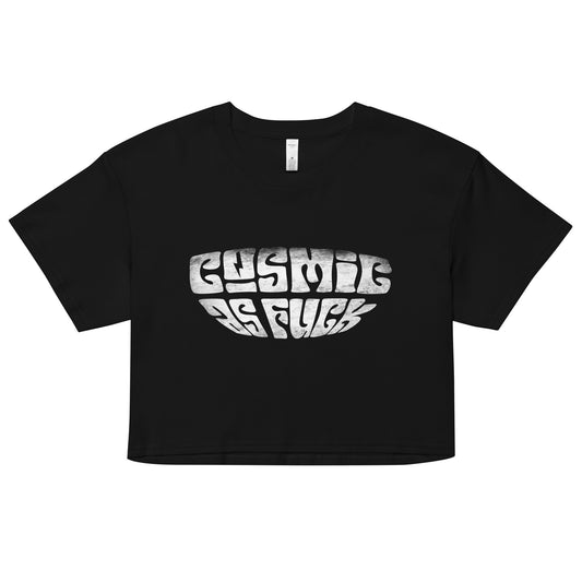 COSMIC AS FUCK CUSTOM CROP TEE