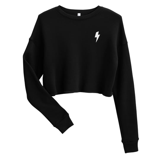 LIGHTNING BOLT CUSTOM CROP SWEATER