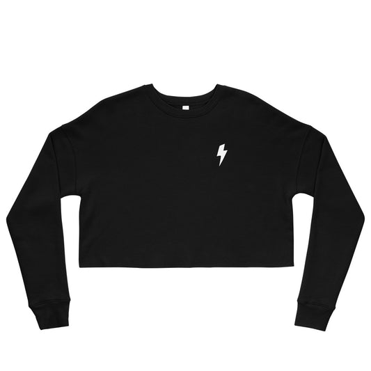 LIGHTNING BOLT CUSTOM CROP SWEATER